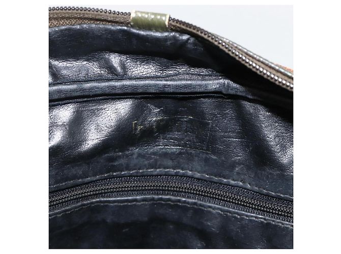 FENDI Zucchino Canvas Hand Bag Brown - vista 17