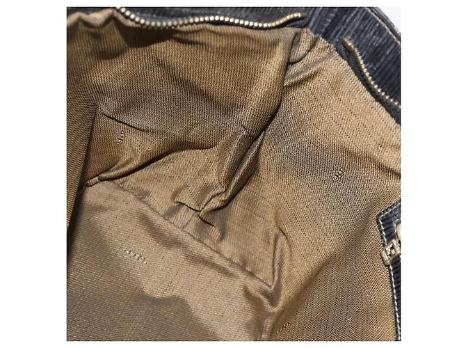 FENDI Zucca Canvas Hand Bag Brown Black - vista 18