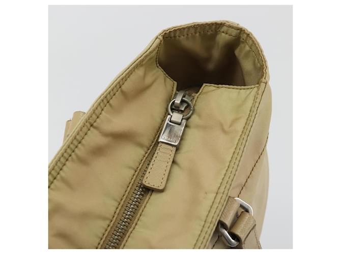 PRADA Tote Bag Nylon Beige Silver - vista 8