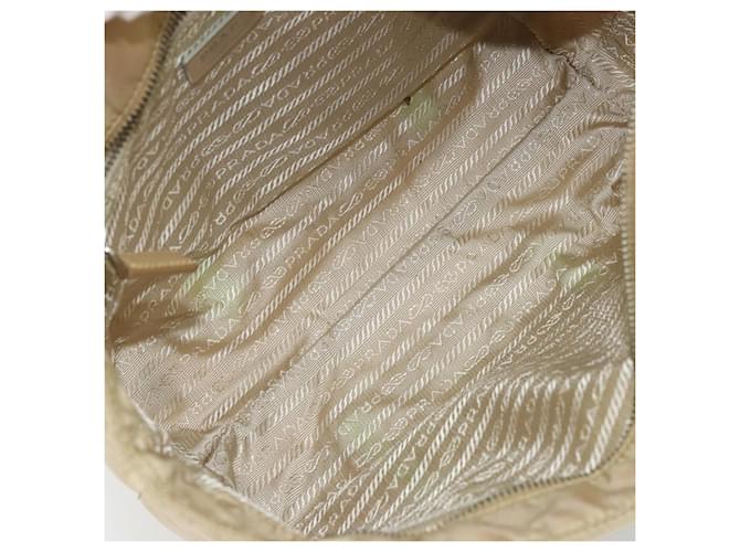 PRADA Tote Bag Nylon Beige Silver - vista 9