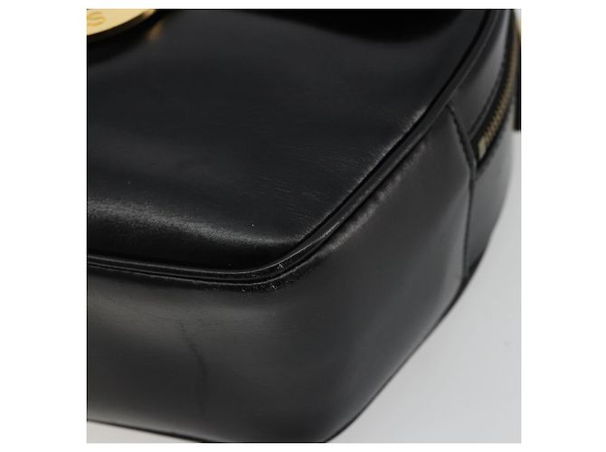 Céline CELINE Circle Shoulder Bag Leather Black Gold - vista 14