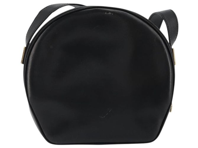Céline CELINE Circle Shoulder Bag Leather Black Gold - vista 2