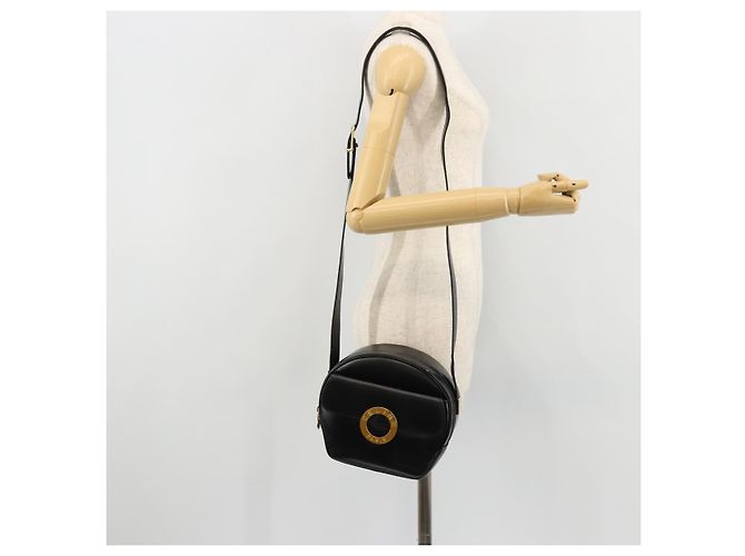 Céline CELINE Circle Shoulder Bag Leather Black Gold - vista 23
