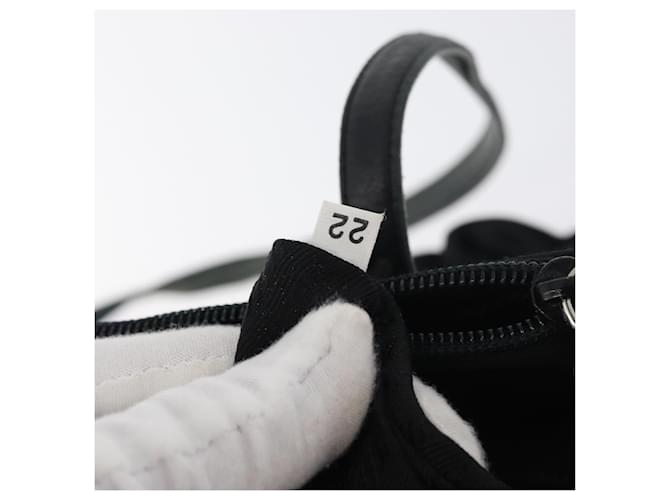 PRADA Tote Bag Nylon Black Silver - vista 12