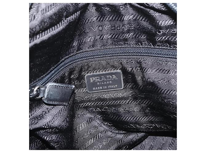 PRADA Tote Bag Nylon Black Silver - vista 19