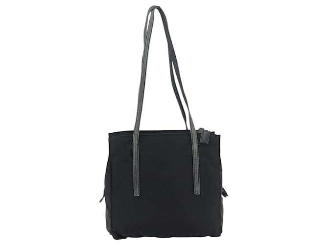 PRADA Tote Bag Nylon Black Silver - vista 2