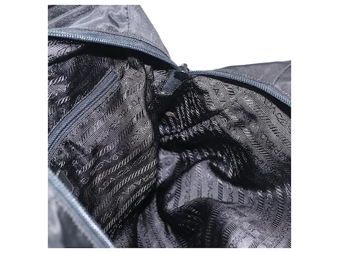 PRADA Tote Bag Nylon Black Silver - vista 20