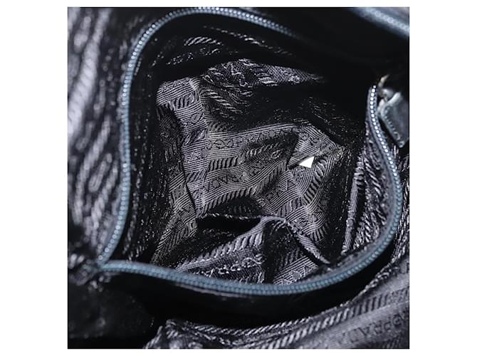 PRADA Tote Bag Nylon Black Silver - vista 23