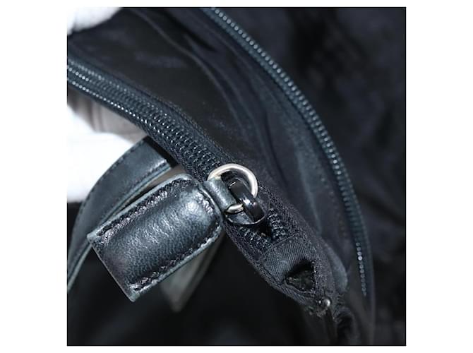 PRADA Tote Bag Nylon Black Silver - vista 24