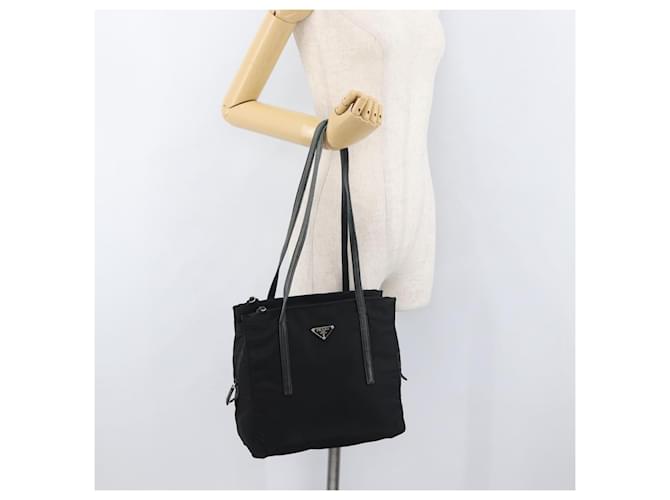 PRADA Tote Bag Nylon Black Silver - vista 26