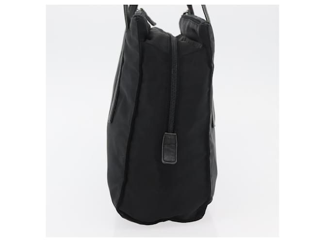 PRADA Tote Bag Nylon Black Silver - vista 3