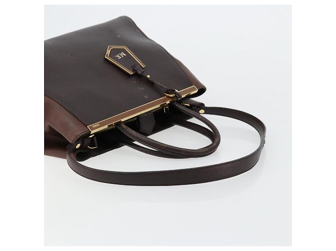 FENDI To joule Tote Bag Leather 2way Brown Gold - vista 15