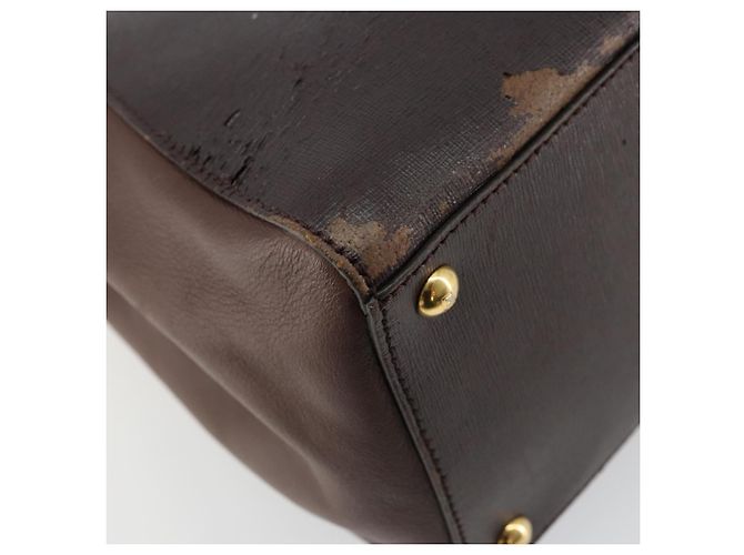FENDI To joule Tote Bag Leather 2way Brown Gold - vista 19