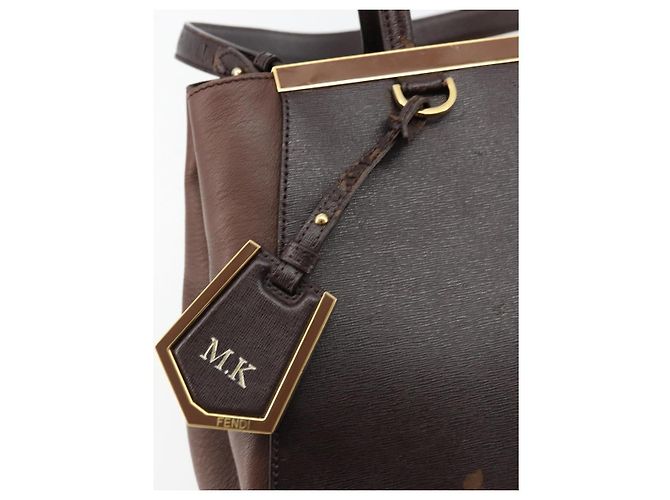 FENDI To joule Tote Bag Leather 2way Brown Gold - vista 23