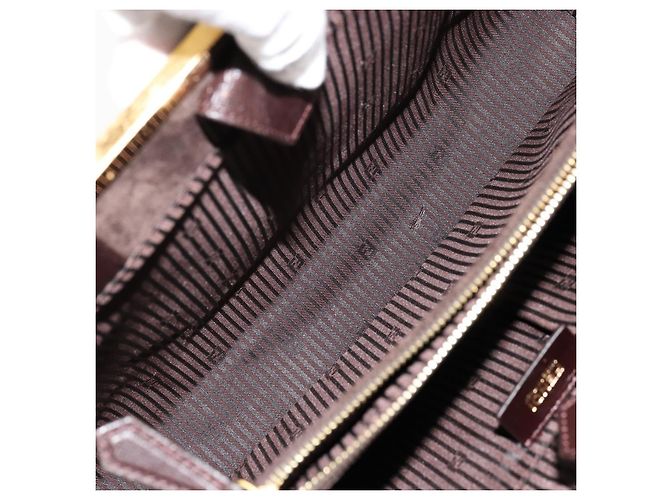 FENDI To joule Tote Bag Leather 2way Brown Gold - vista 30