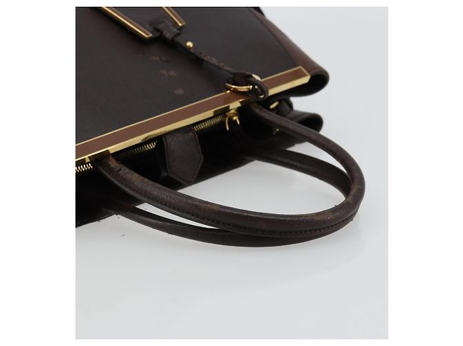 FENDI To joule Tote Bag Leather 2way Brown Gold - vista 7