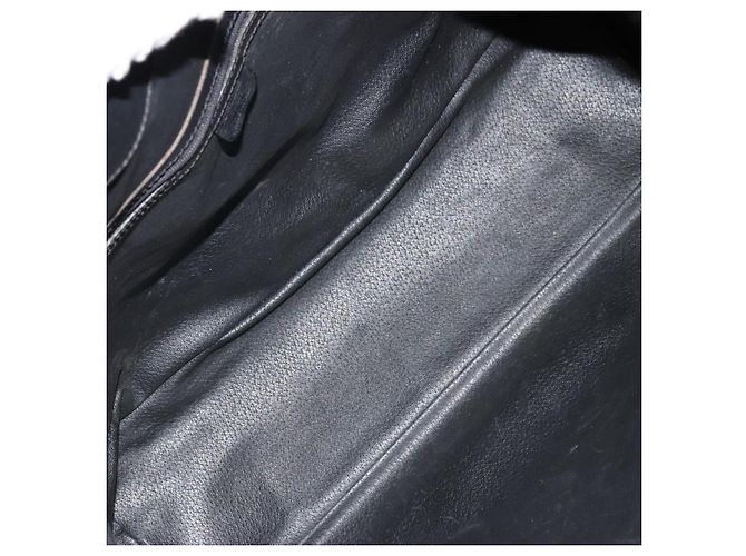 Céline CELINE Macadam Canvas Shoulder Bag PVC Leather Black Gold - vista 18