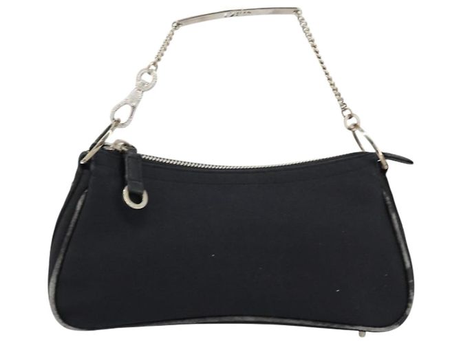 Christian Dior Hand Bag Canvas Black - vista 13