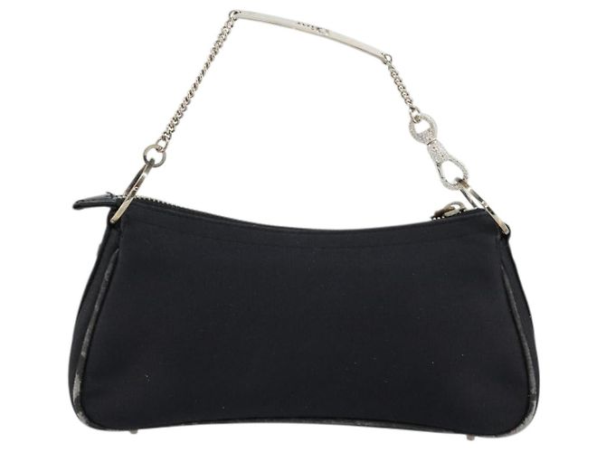 Christian Dior Hand Bag Canvas Black - vista 2