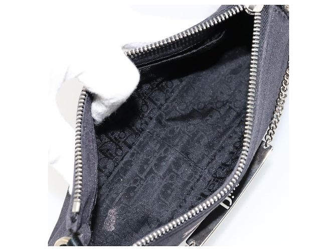Christian Dior Hand Bag Canvas Black - vista 21