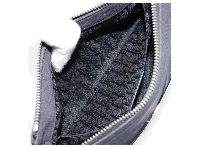 Christian Dior Hand Bag Canvas Black - vista 24