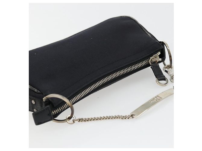 Christian Dior Hand Bag Canvas Black - vista 6