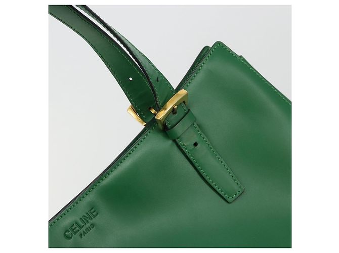 Céline CELINE Shoulder Bag Leather Green Gold - vista 10