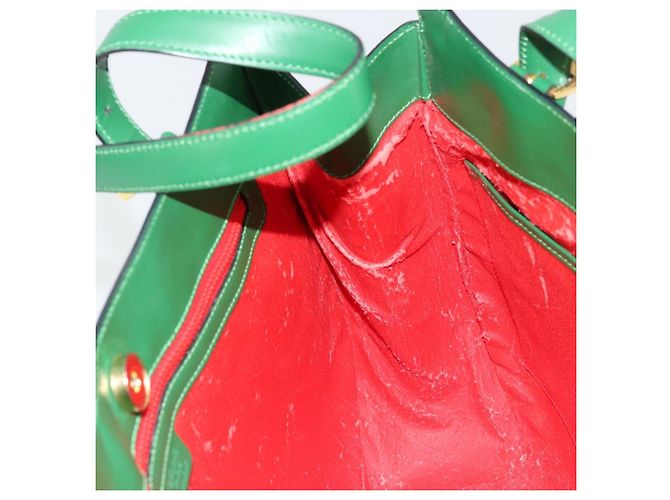 Céline CELINE Shoulder Bag Leather Green Gold - vista 11