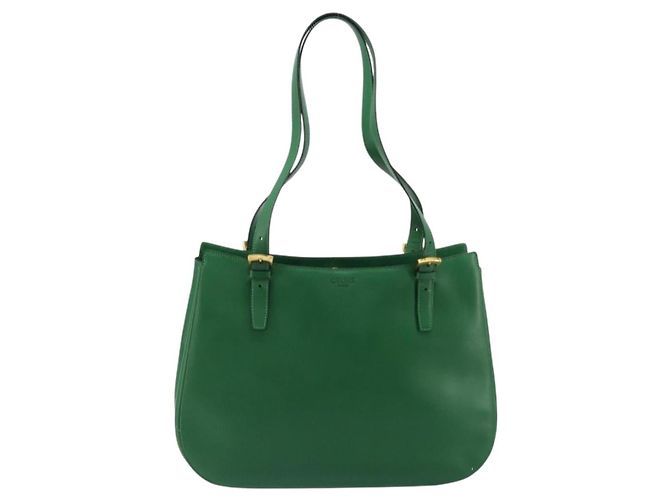 Céline CELINE Shoulder Bag Leather Green Gold - vista 13
