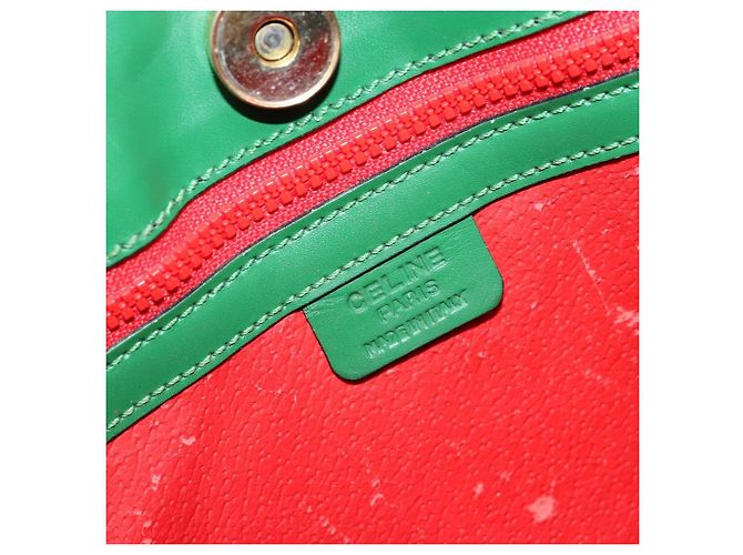 Céline CELINE Shoulder Bag Leather Green Gold - vista 19