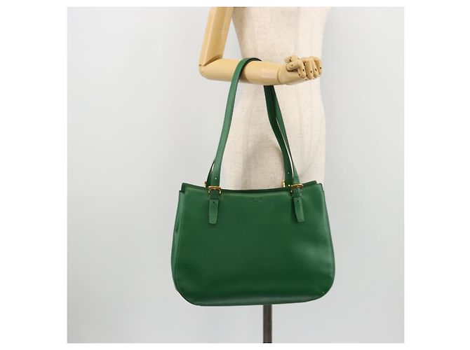 Céline CELINE Shoulder Bag Leather Green Gold - vista 27