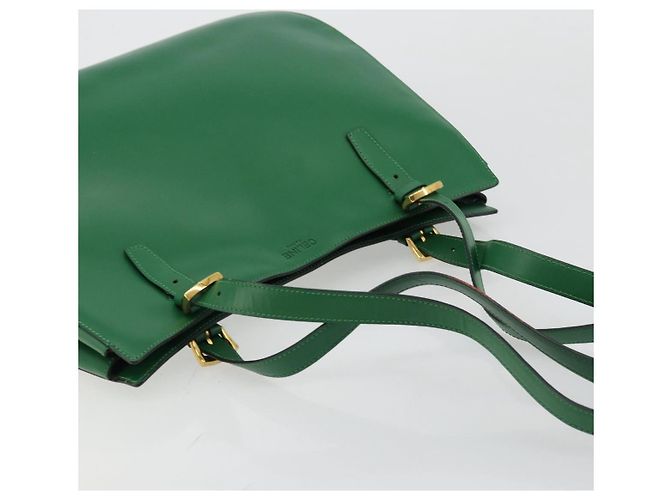 Céline CELINE Shoulder Bag Leather Green Gold - vista 6