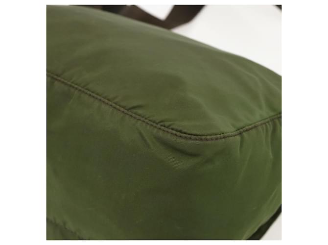 PRADA Shoulder Bag Nylon Green Silver - vista 17