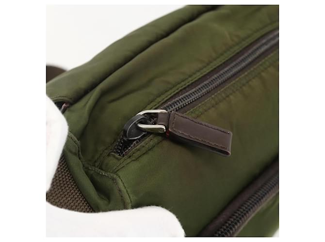 PRADA Shoulder Bag Nylon Green Silver - vista 21