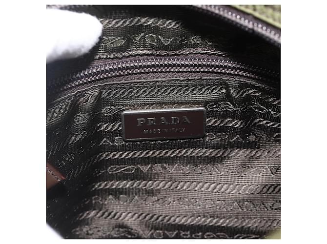 PRADA Shoulder Bag Nylon Green Silver - vista 22