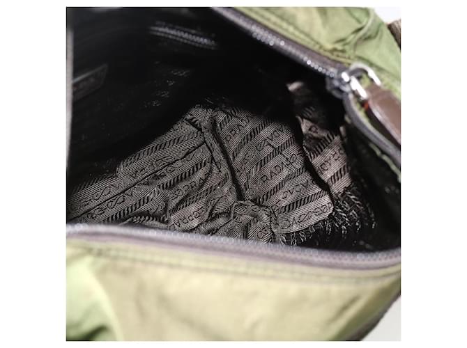 PRADA Shoulder Bag Nylon Green Silver - vista 23
