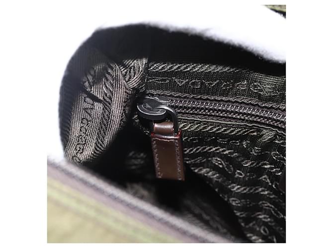 PRADA Shoulder Bag Nylon Green Silver - vista 25