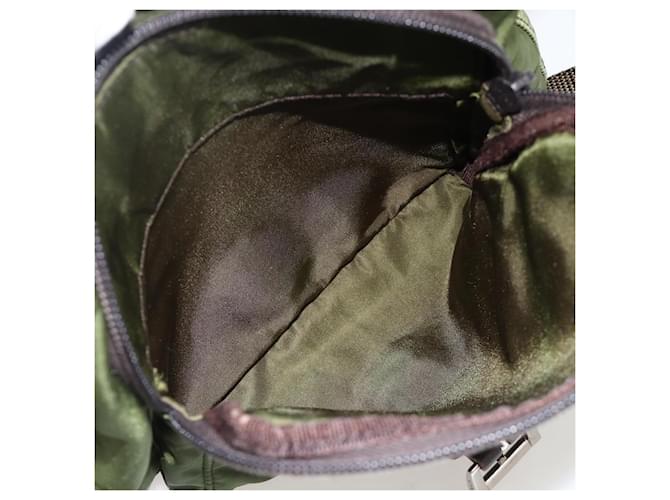 PRADA Shoulder Bag Nylon Green Silver - vista 27