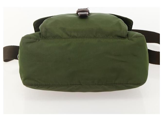 PRADA Shoulder Bag Nylon Green Silver - vista 5
