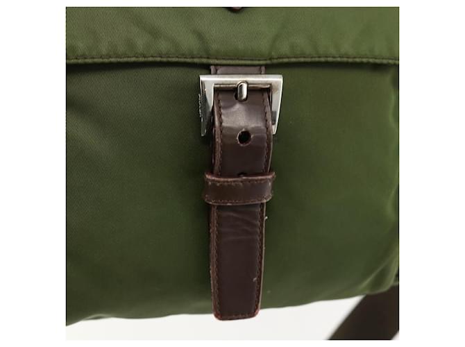 PRADA Shoulder Bag Nylon Green Silver - vista 9