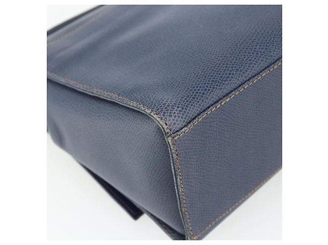 LOEWE Hand Bag Leather 2way Navy Gold - vista 17