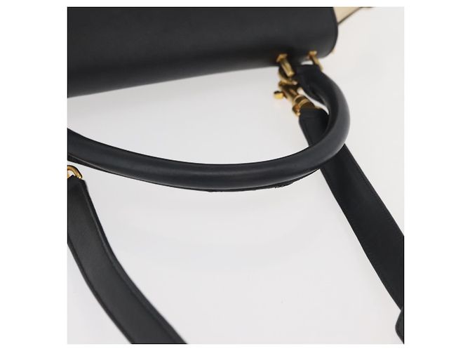 Céline CELINE Trapeze Hand Bag Canvas Leather 2way Gold Beige - vista 7