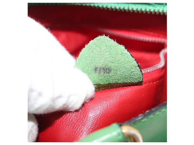 Céline CELINE Shoulder Bag Leather Green Gold - vista 22