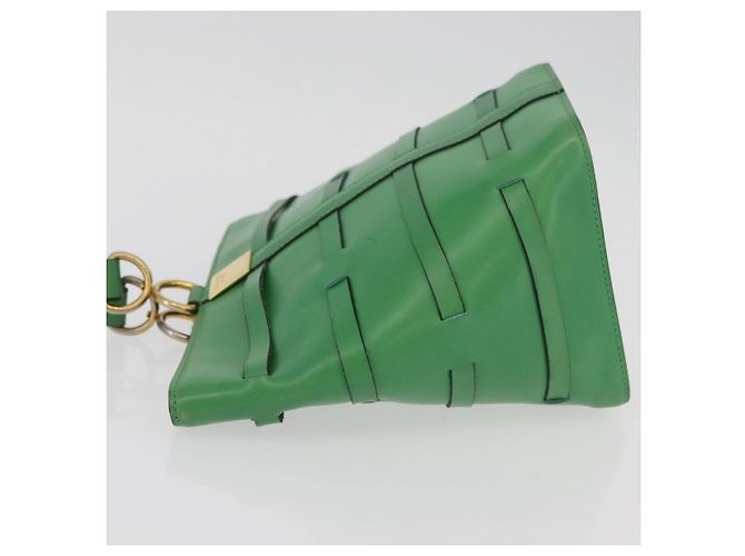 Céline CELINE Shoulder Bag Leather Green Gold - vista 5