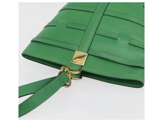 Céline CELINE Shoulder Bag Leather Green Gold - vista 6