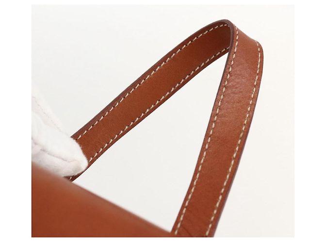 Céline CELINE Macadam Canvas Backpack PVC Leather Brown Gold - vista 8