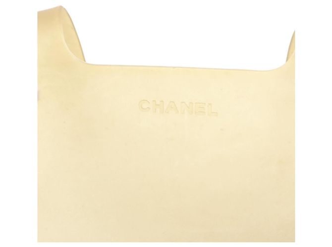 CHANEL Tote Bag Rubber Beige CC - vista 15