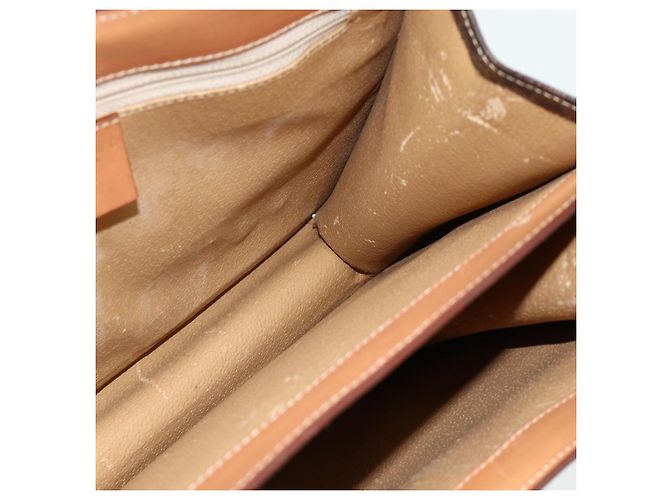 Céline CELINE Macadam Canvas Shoulder Bag PVC Leather Brown Gold - vista 16