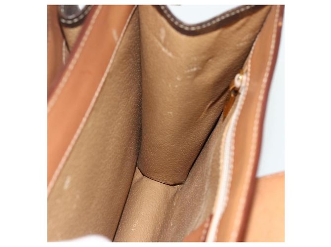 Céline CELINE Macadam Canvas Shoulder Bag PVC Leather Brown Gold - vista 17
