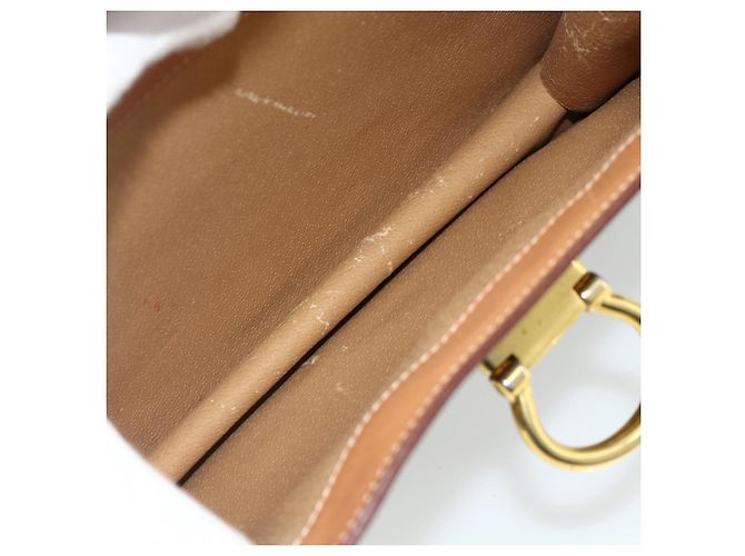 Céline CELINE Macadam Canvas Shoulder Bag PVC Leather Brown Gold - vista 20
